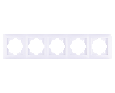 Plaque quintuple blanc